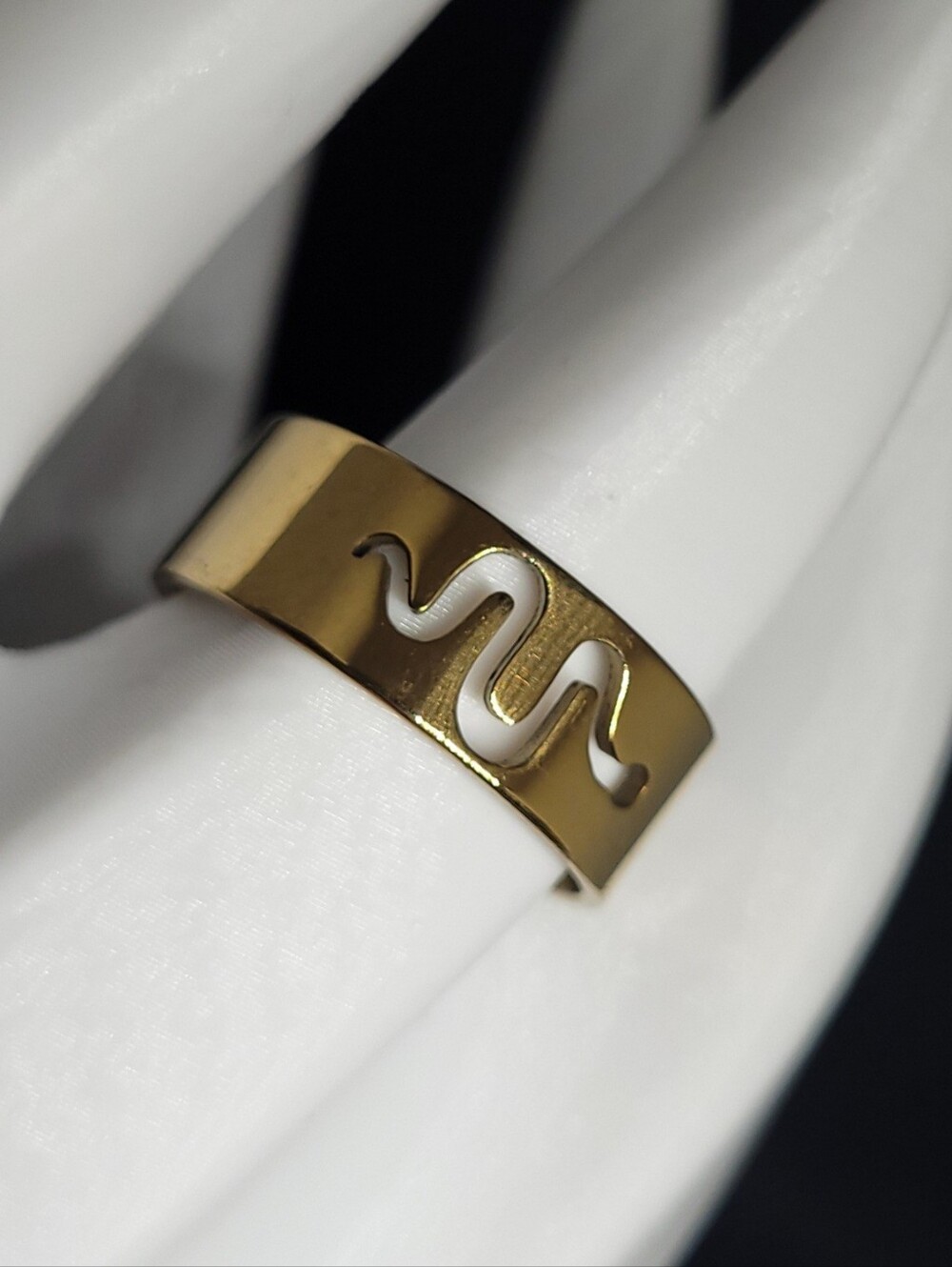 $1 | 10 | Snake Cutout Wide Band Ring